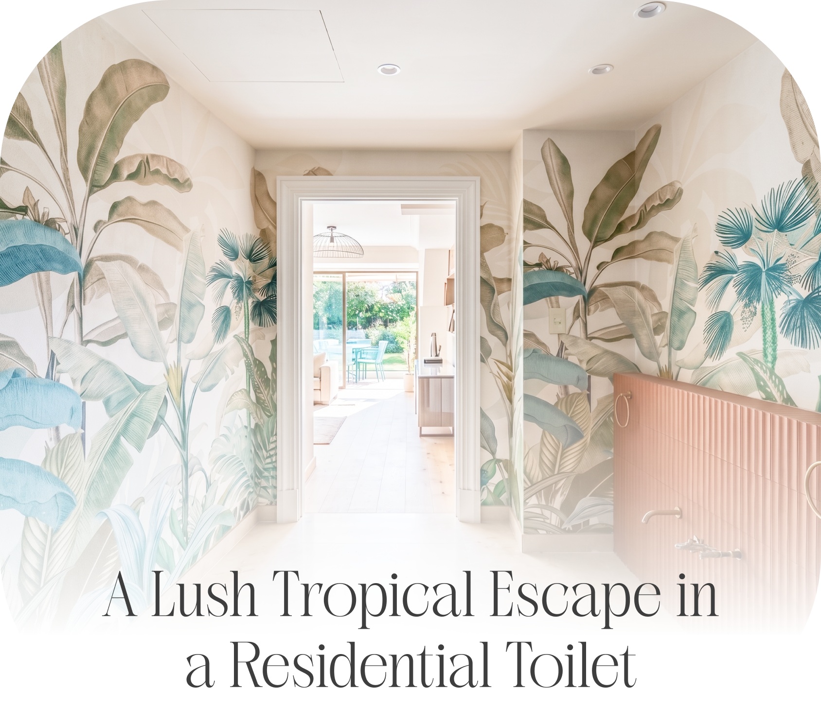bathroom tropical makeover